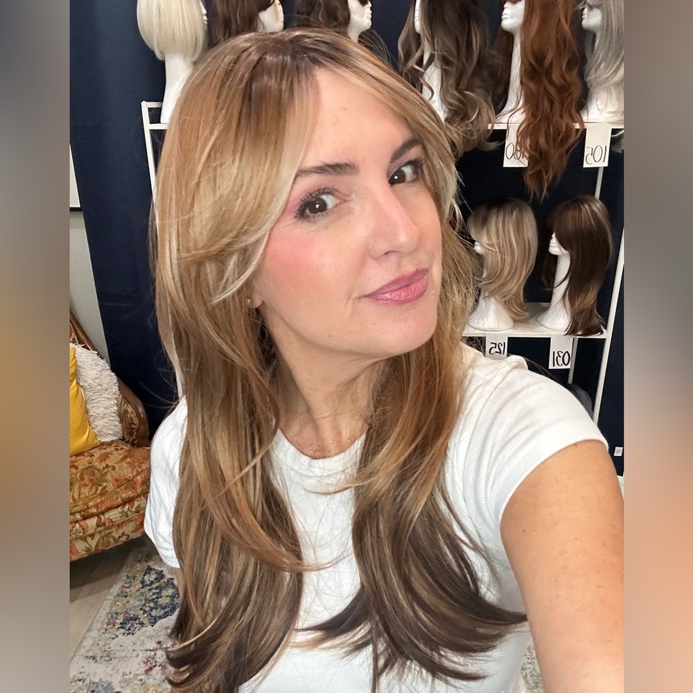 Stylish Blonde and Brown Women's Wig